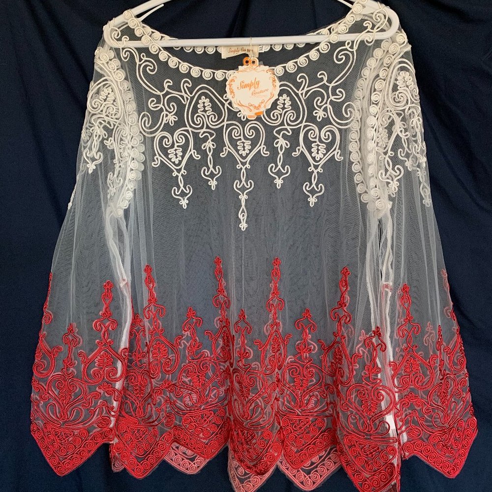 Beautiful Sheer Wine Ombre Tops NWT